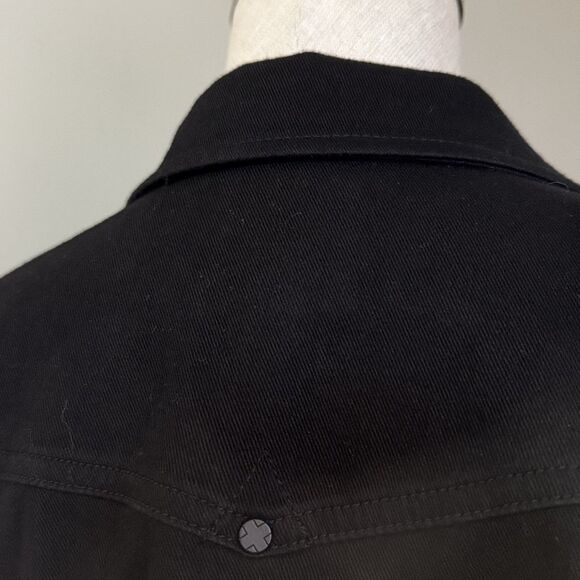 Liverpool Los Angeles Women's Kolten Denim Jacket Black L NWT Western Stretch - Picture 11 of 16